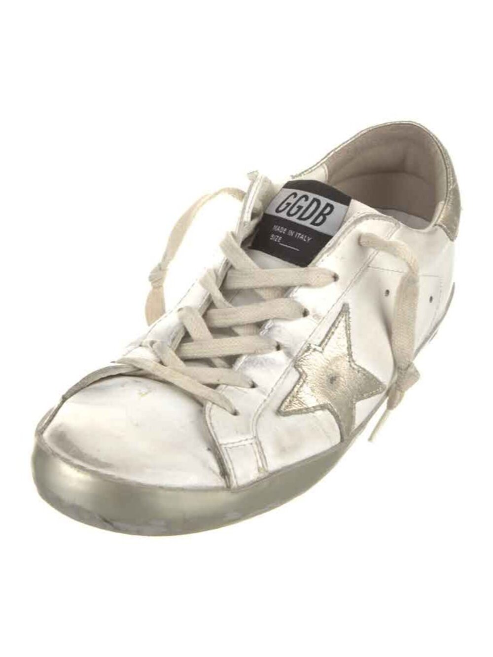 GENUINE GOLDEN GOOSE  Super-Star LEATHER SHOES SIZE 38